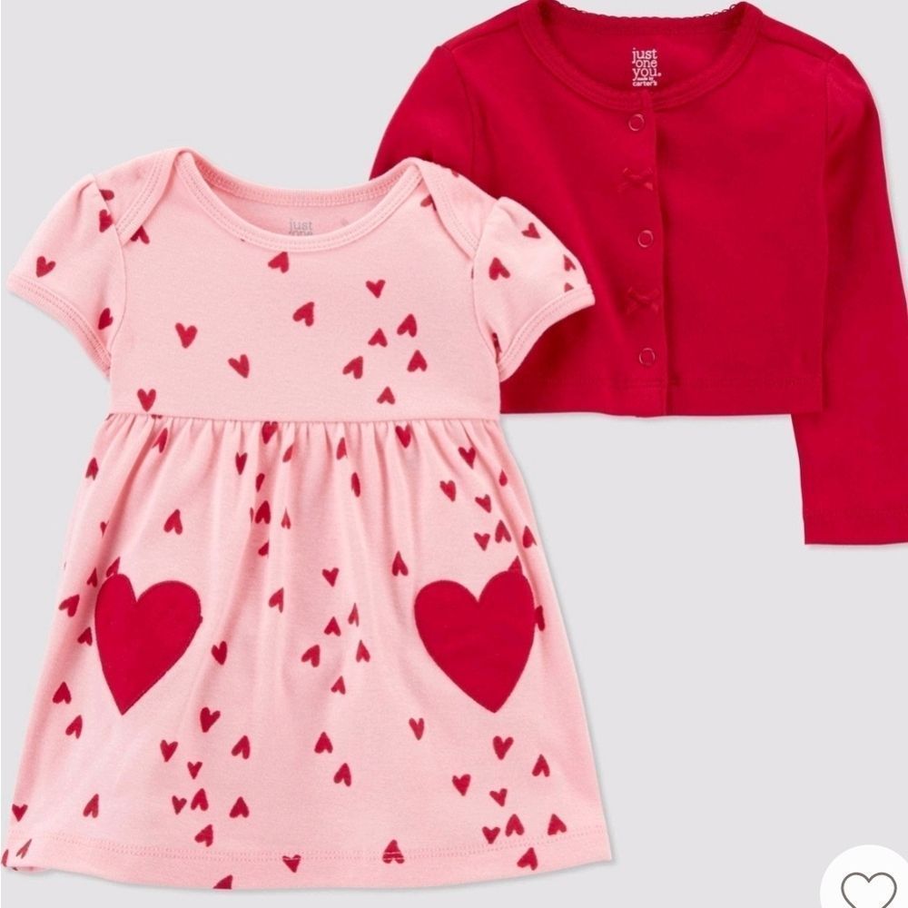New my first Valentine's day outfit size 12 months - Picture 3 of 5